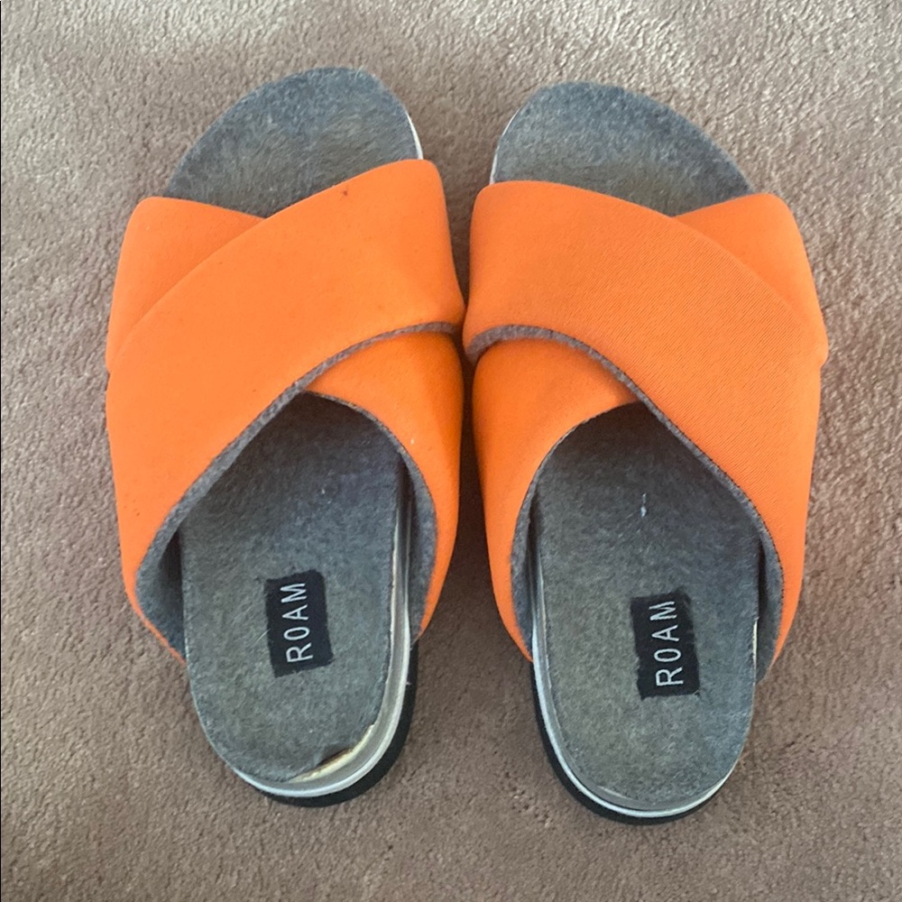 ROAM Orange Slide Sandals